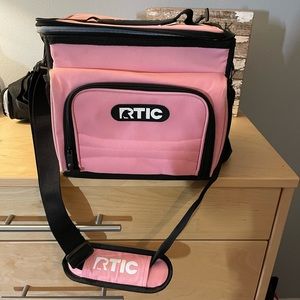 Rtic pink day cooler. Hold 15 cans. Used once.